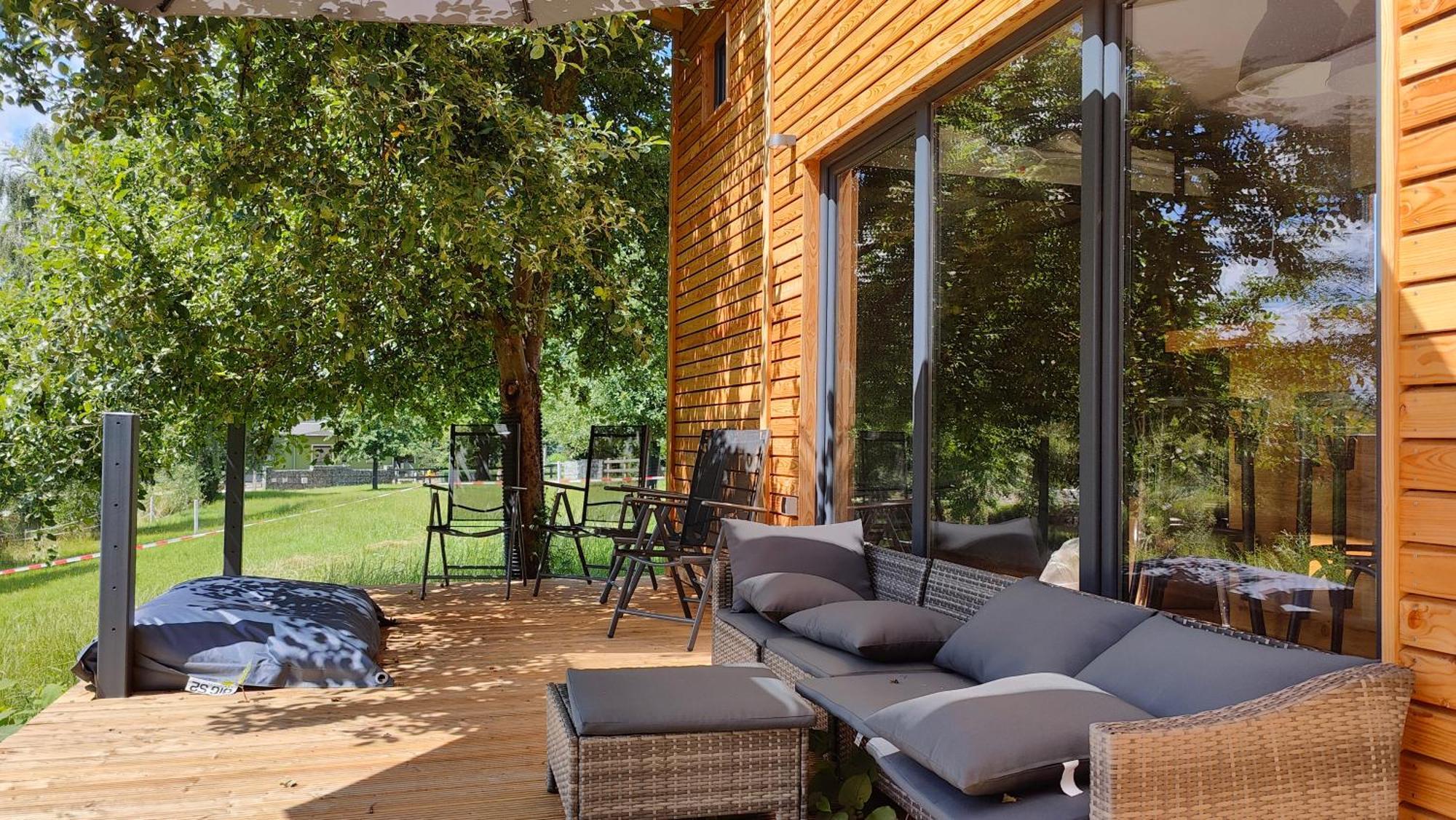 Tinyhousebeidresden 3 Fuer 2 - 7 Personen, Naehe Saechsische Schweiz, Dresden, Mit Badeteich Villa Grossharthau ภายนอก รูปภาพ